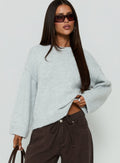 Syanah Knit Jumper Grey Marle