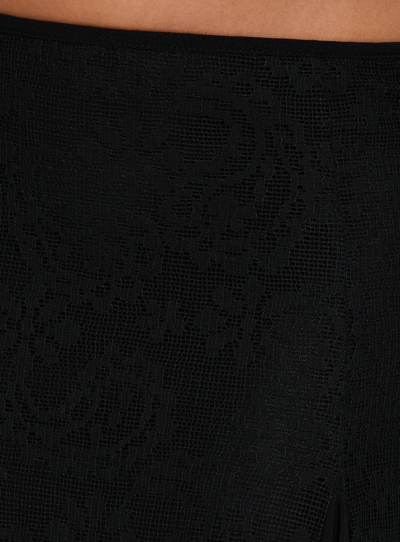 Quani Lace Midi Skirt Black