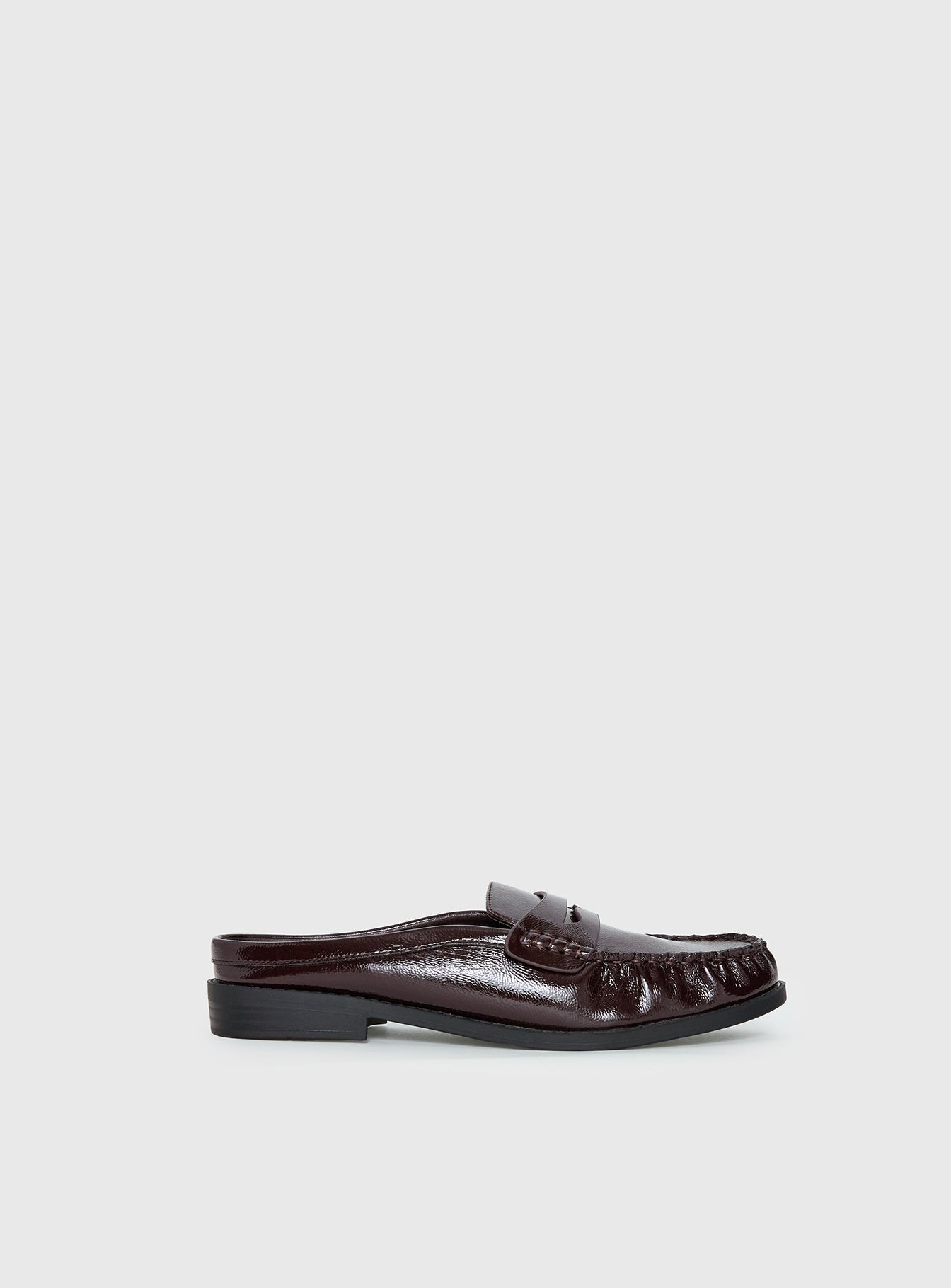 Therapy Atticus Faux Leather Slip On Loafers Cherry