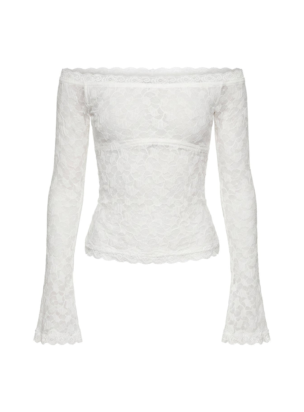 Mochapella Off The Shoulder Top White