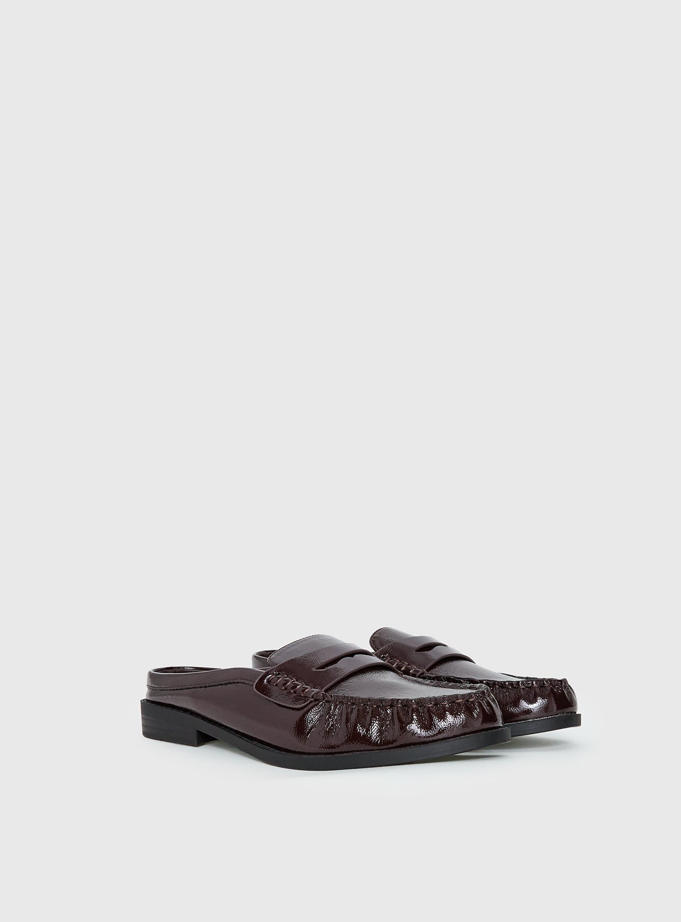Therapy Atticus Faux Leather Slip On Loafers Cherry