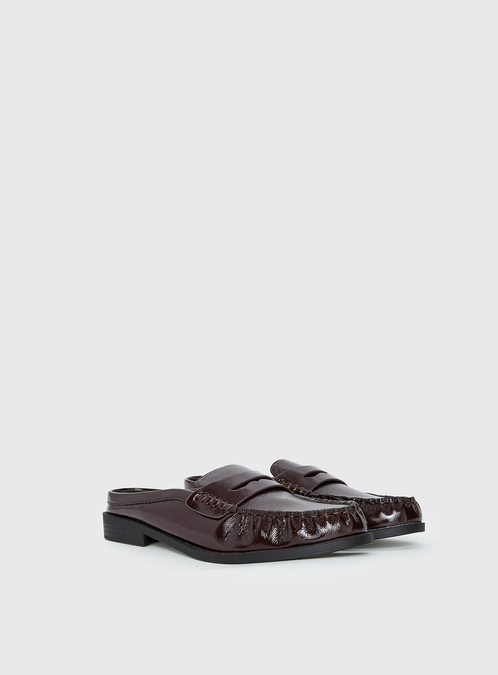 Therapy Atticus Faux Leather Slip On Loafers Cherry