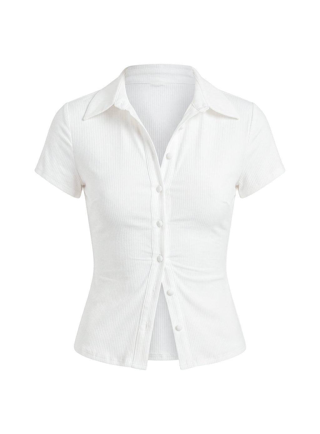 Lift Off Button Up Top White