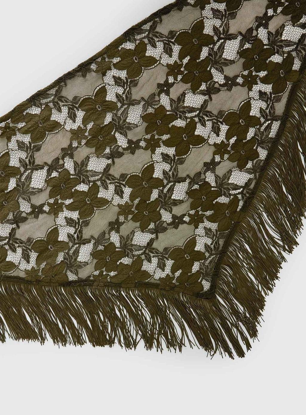 Elizebeth Tie Waist Tassel Belt Khaki