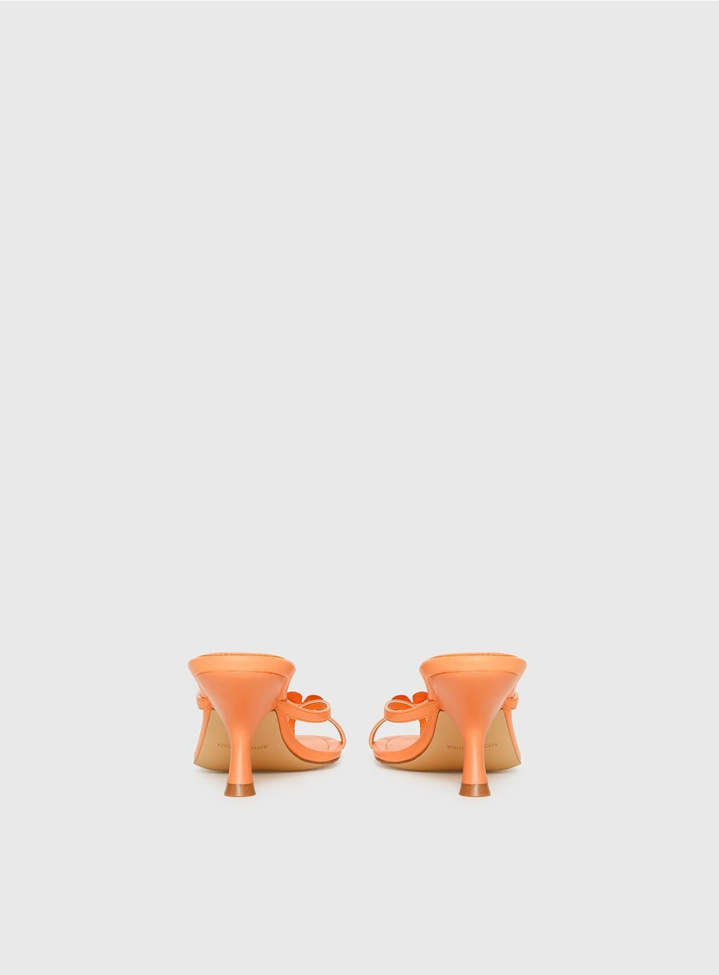 Electrified Floral Thong Heels Orange Sorbet