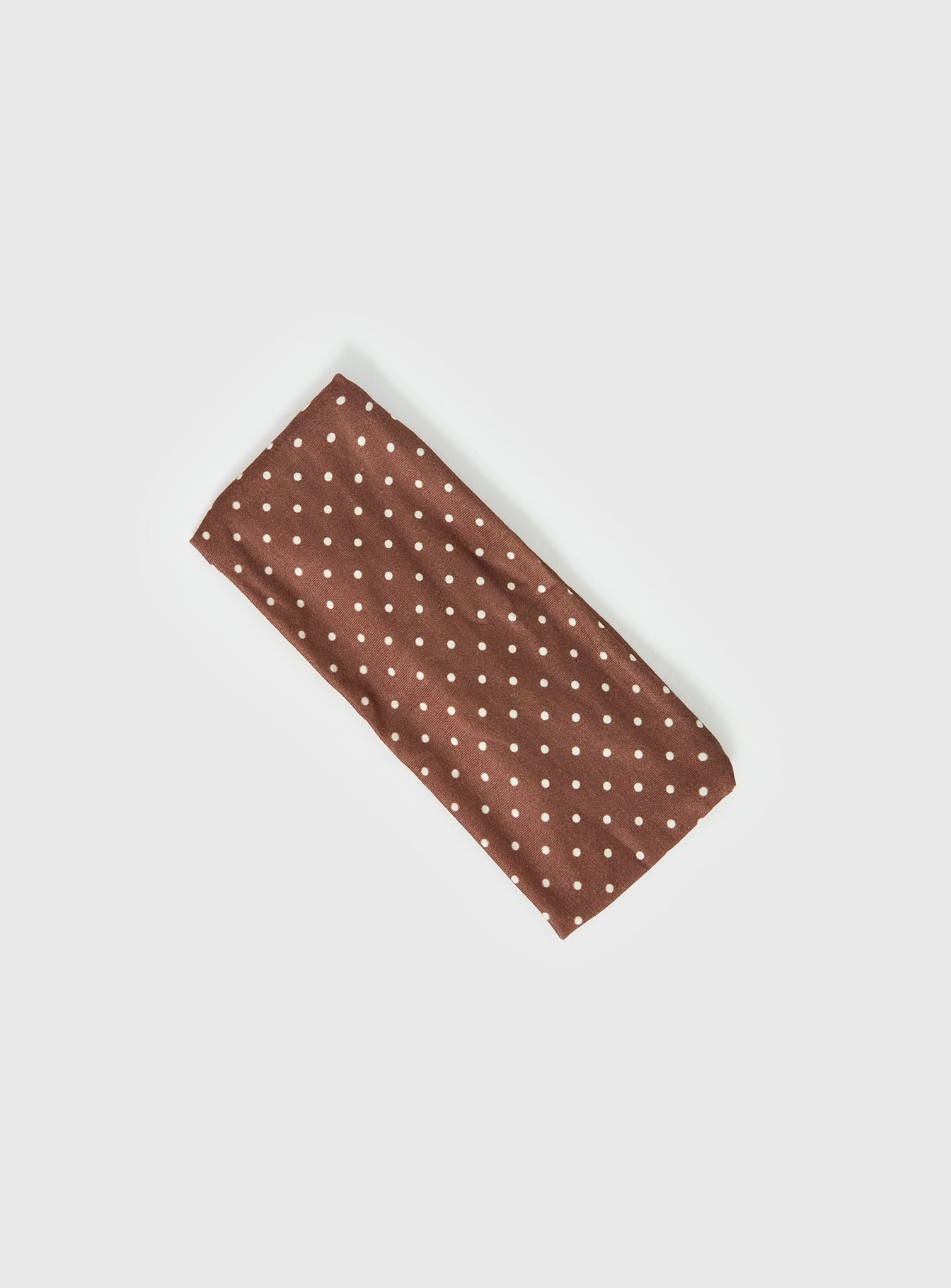 The Juney Headband Brown Polka