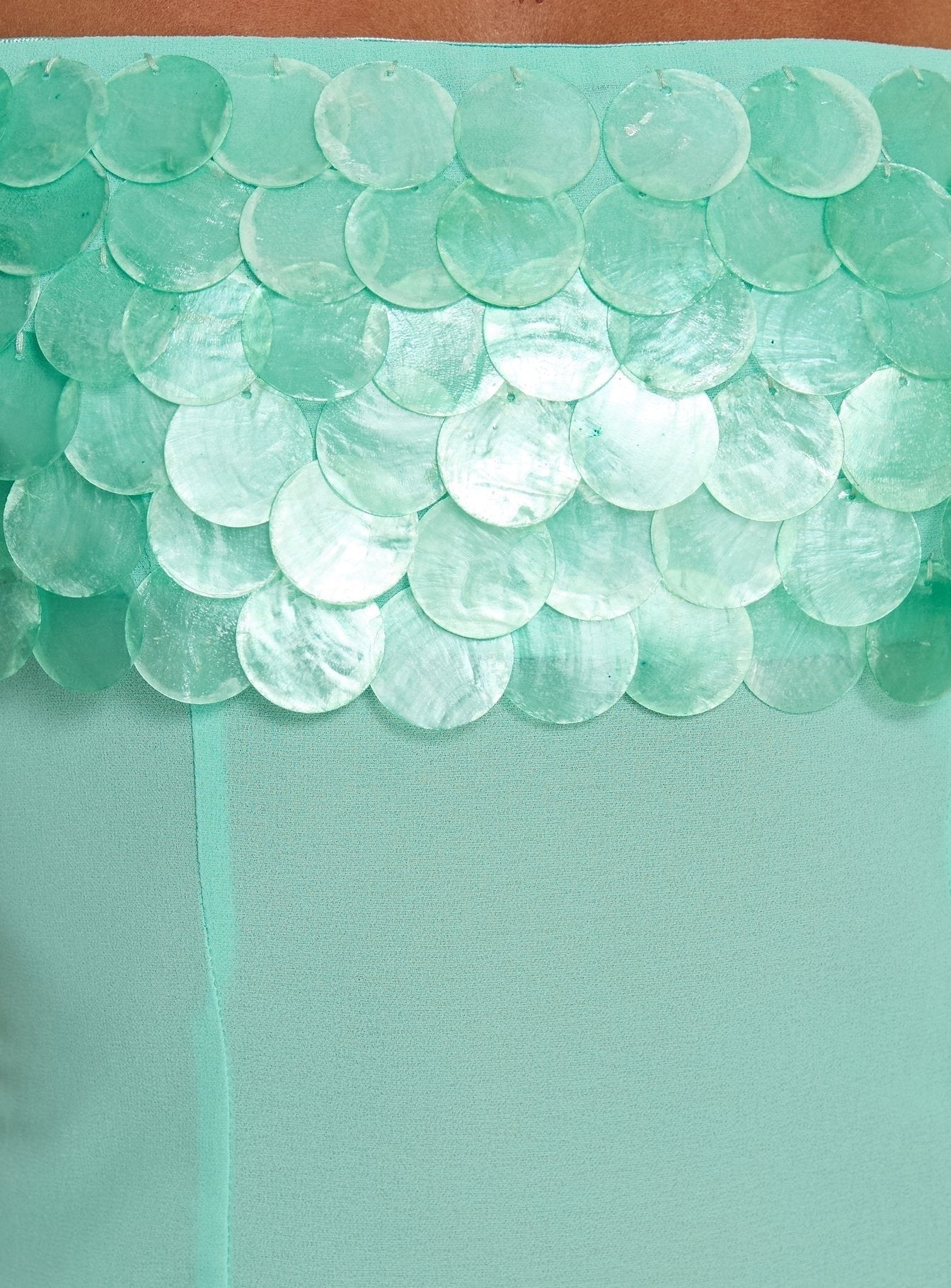 Cassadi Strapless Top Turquoise