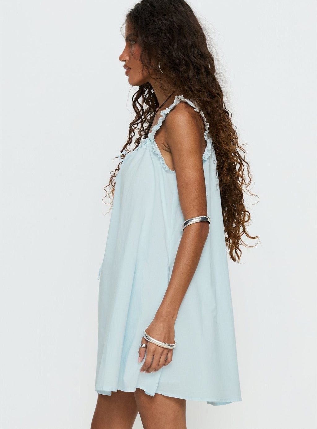 Swing Mini Dress Light Blue