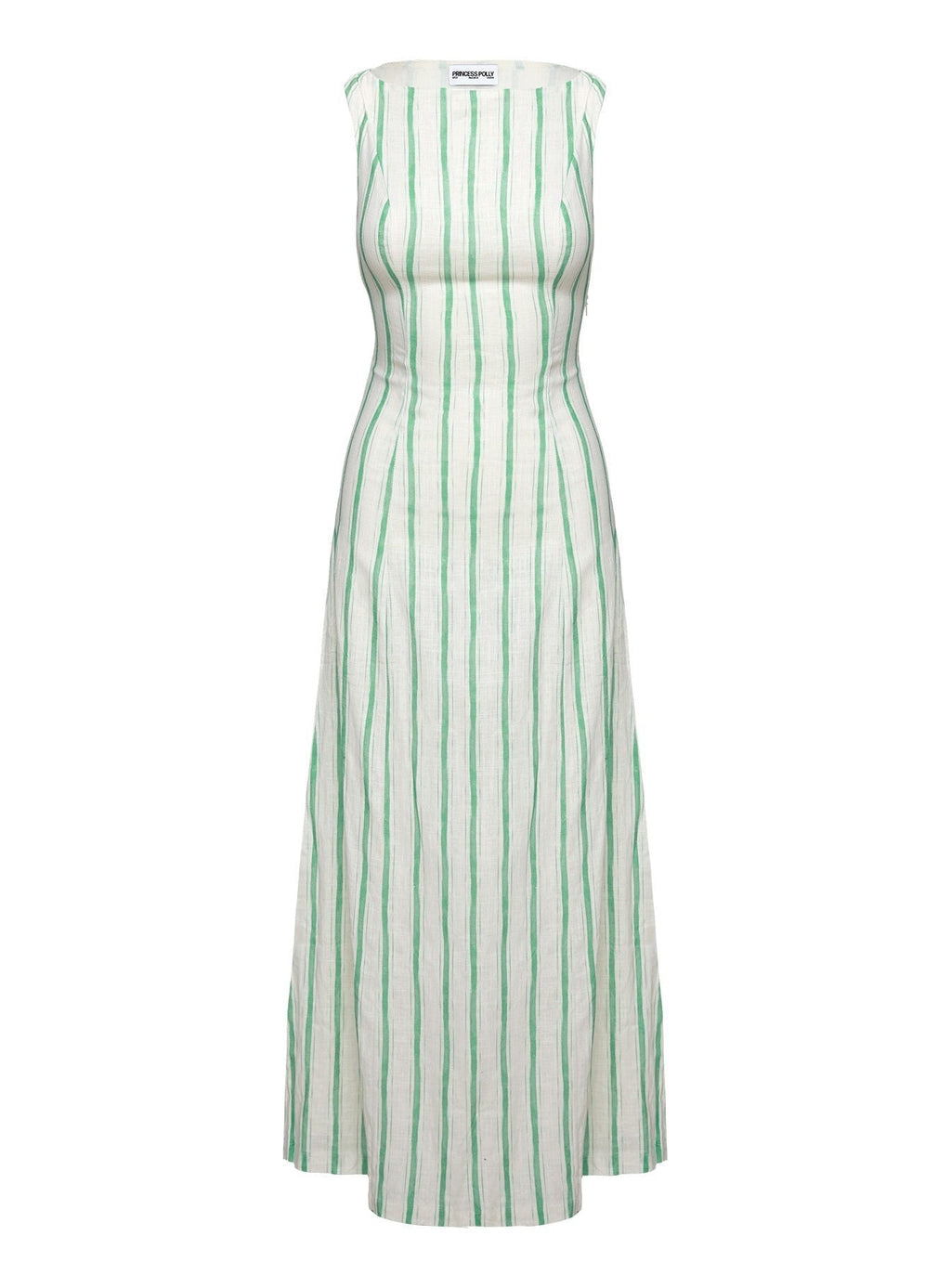 Lewisa Maxi Dress Green Stripe Petite