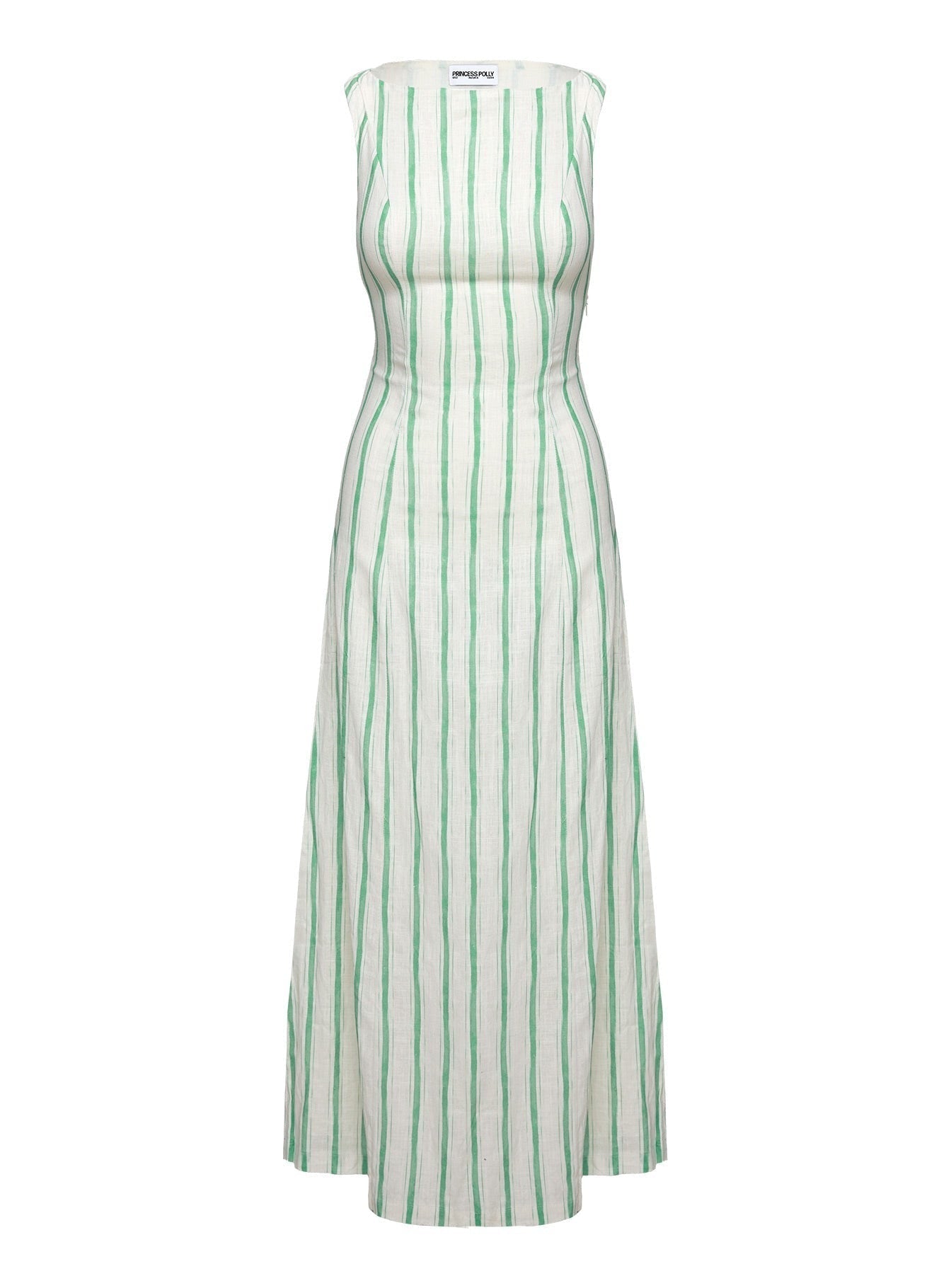 Lewisa Maxi Dress Green Stripe Petite