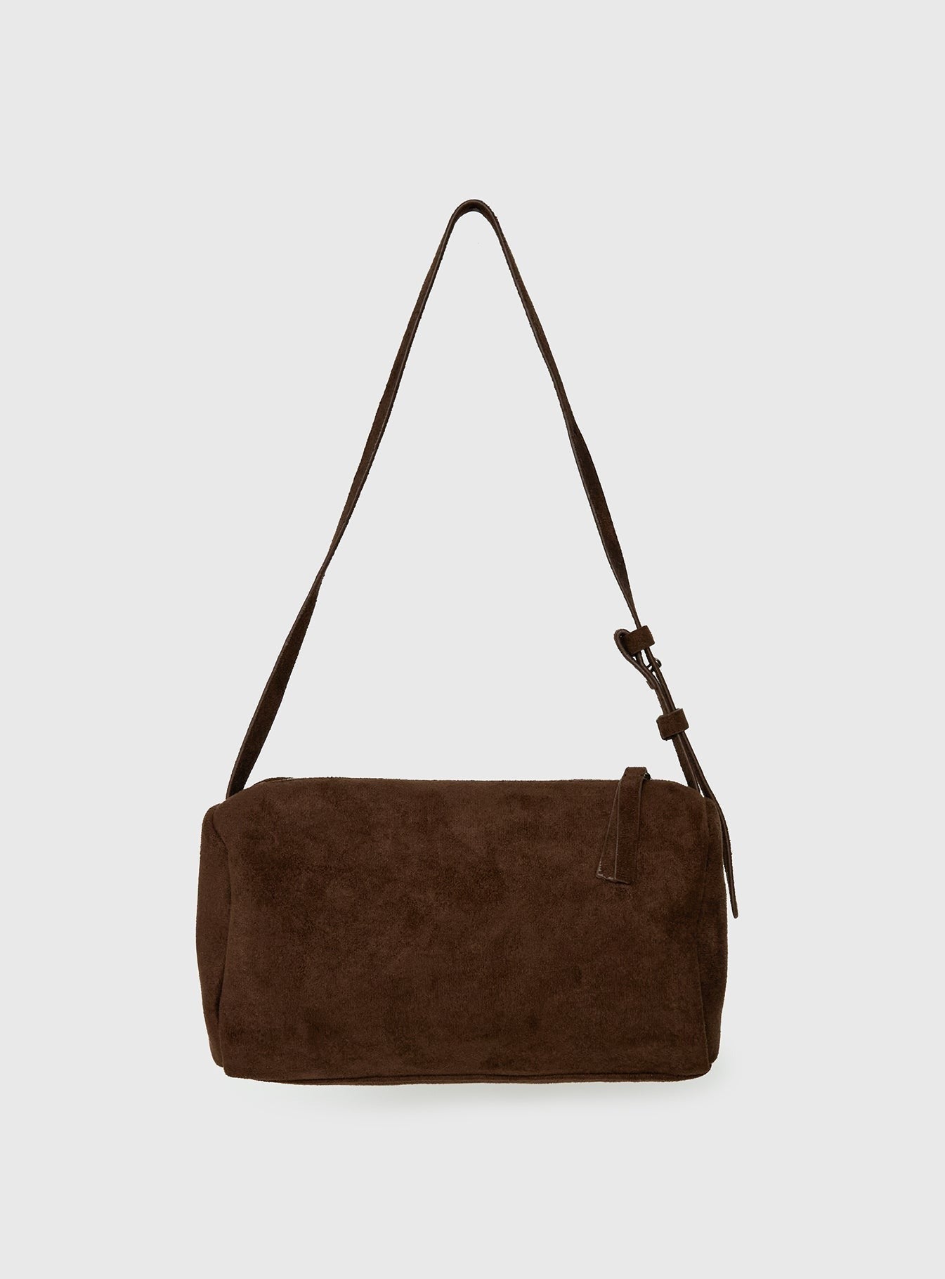 Beaming Brighter Faux Suede Shoulder Bag Chocolate