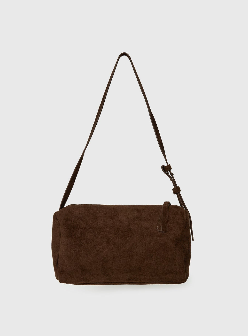 Beaming Brighter Faux Suede Shoulder Bag Chocolate