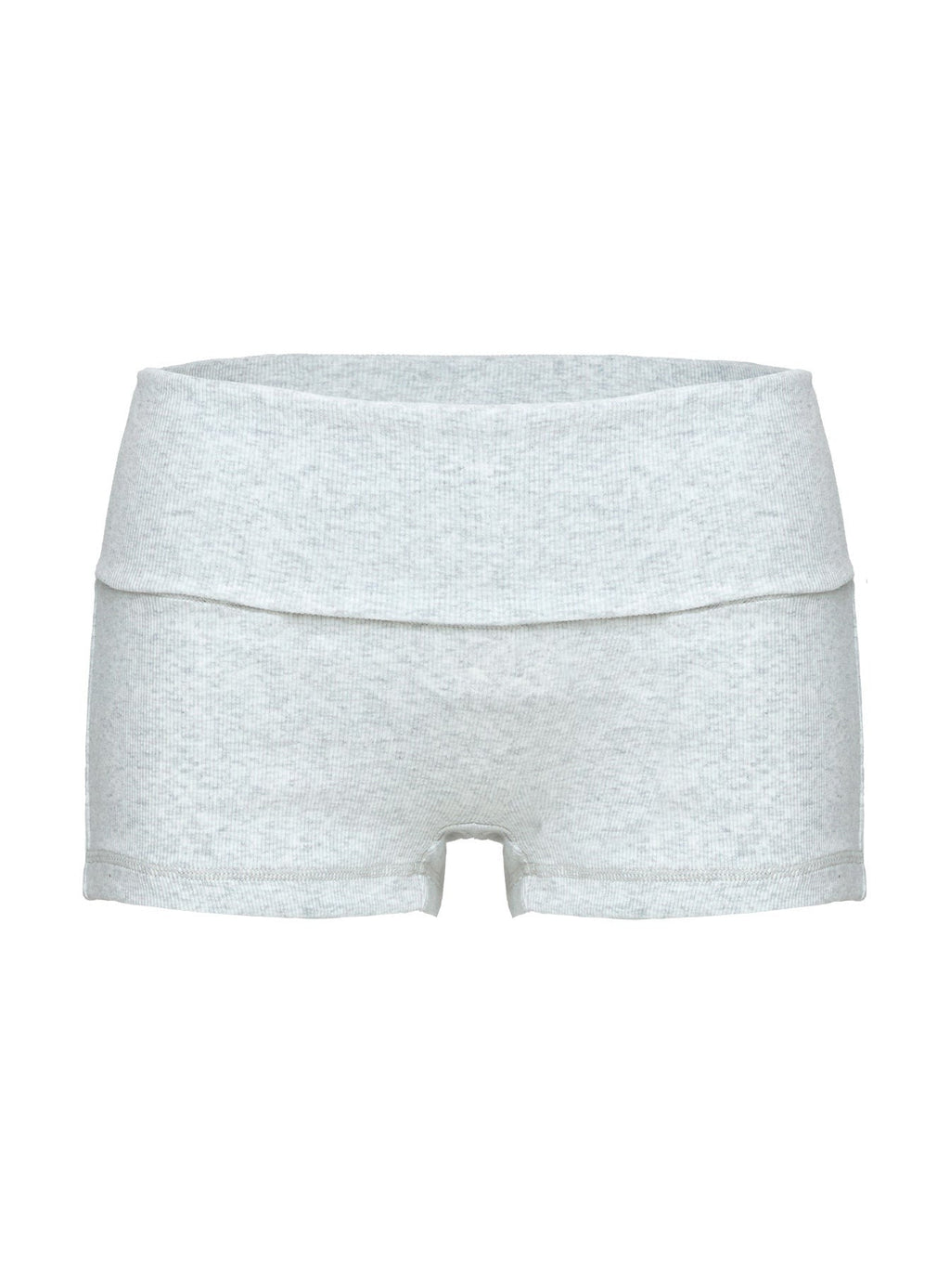 Baseline Low Rise Rib Shorts Grey Marle