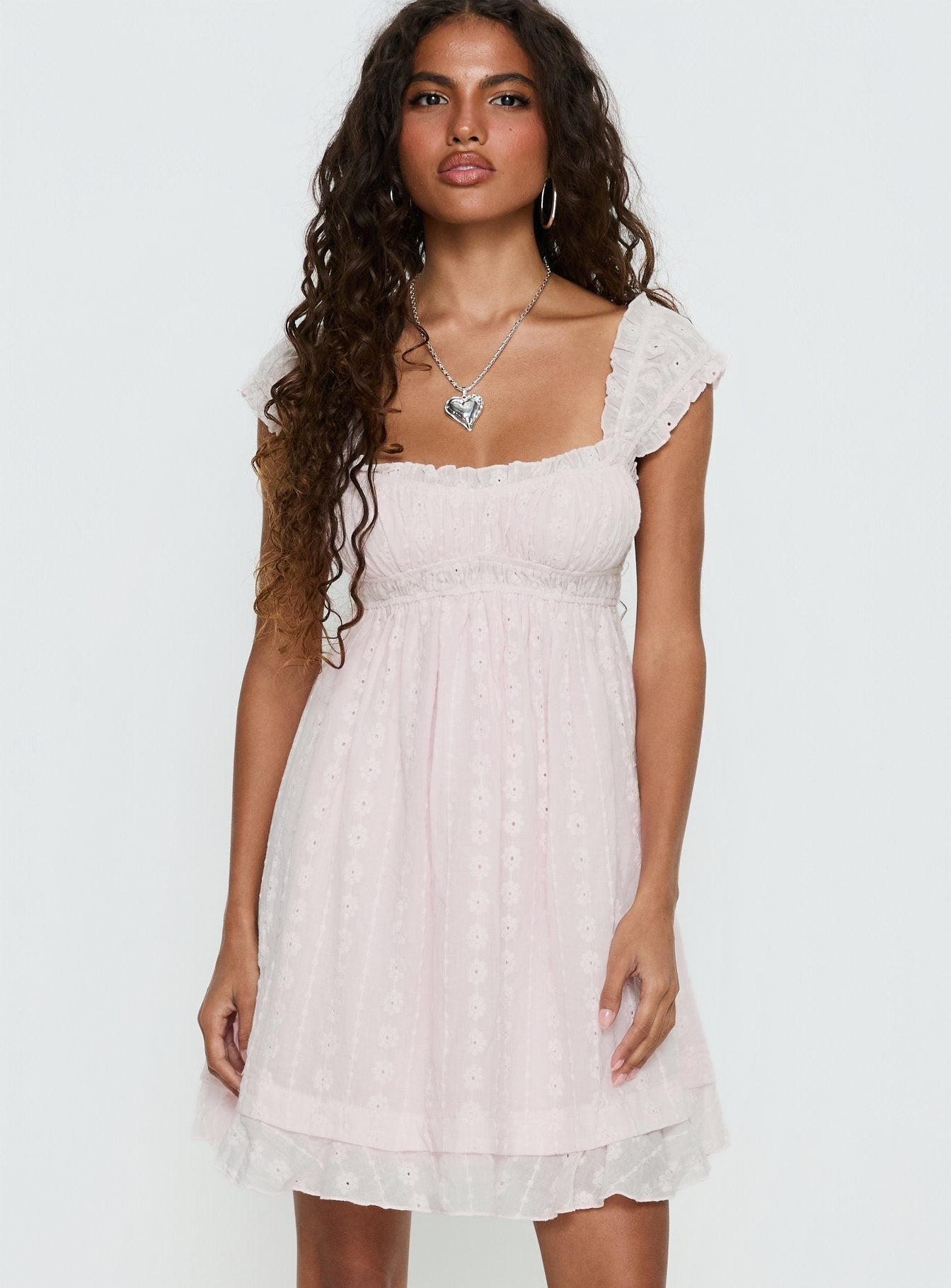 Carlita Mini Dress Light Pink