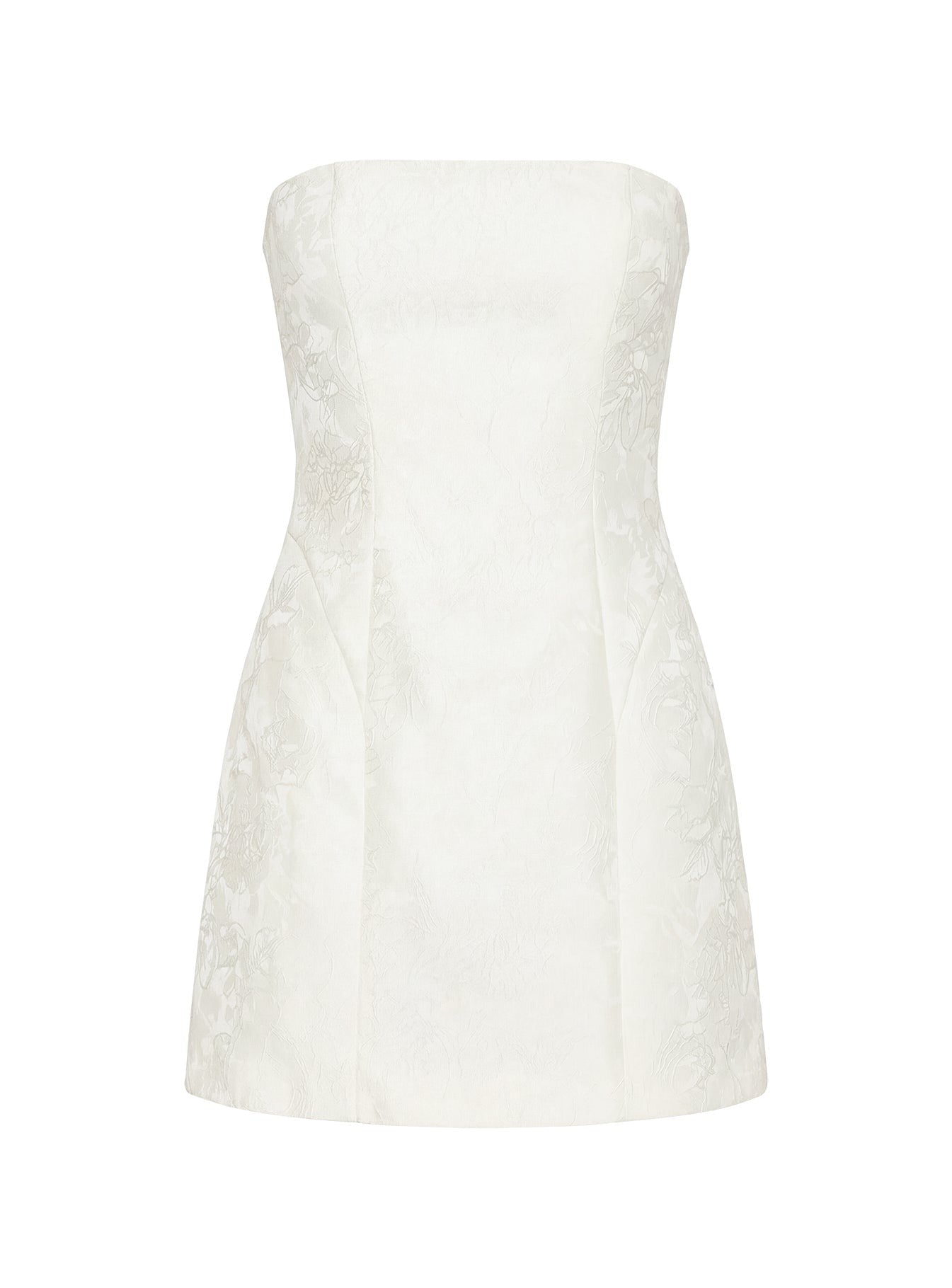 Heaven Sent Strapless Mini Dress White