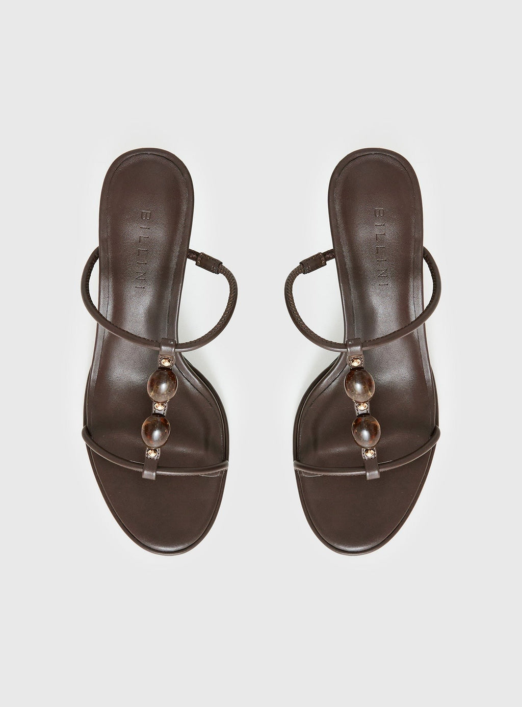 Billini Olympie Gem Detail Heels Brown