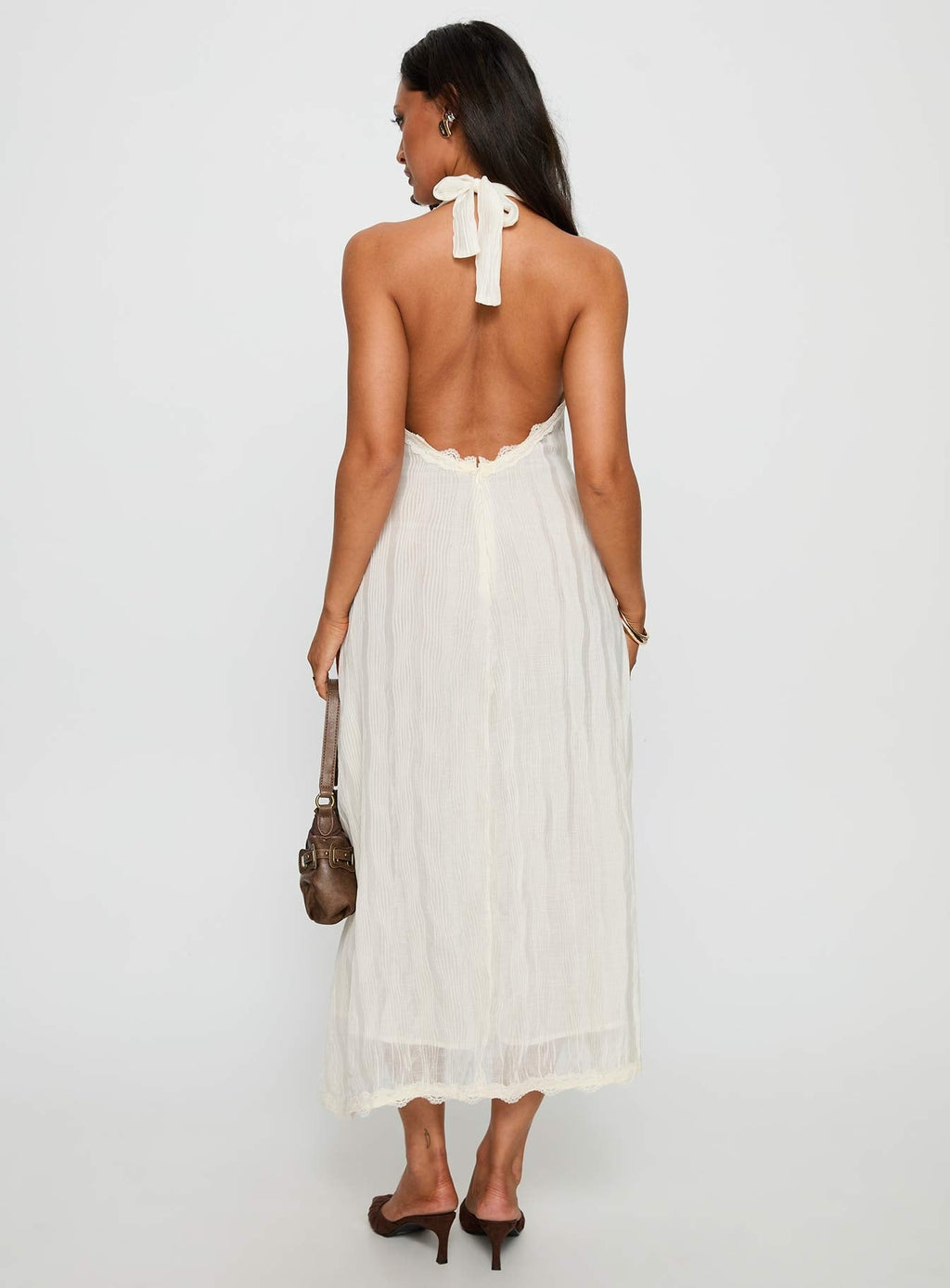 Stars Align Midi Dress Cream