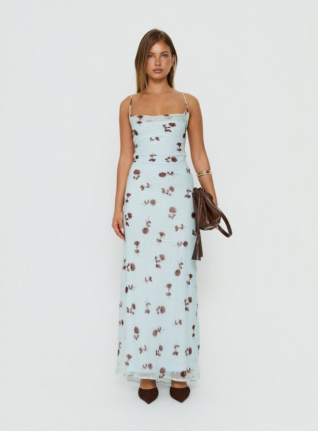 Celena Maxi Dress Blue Floral