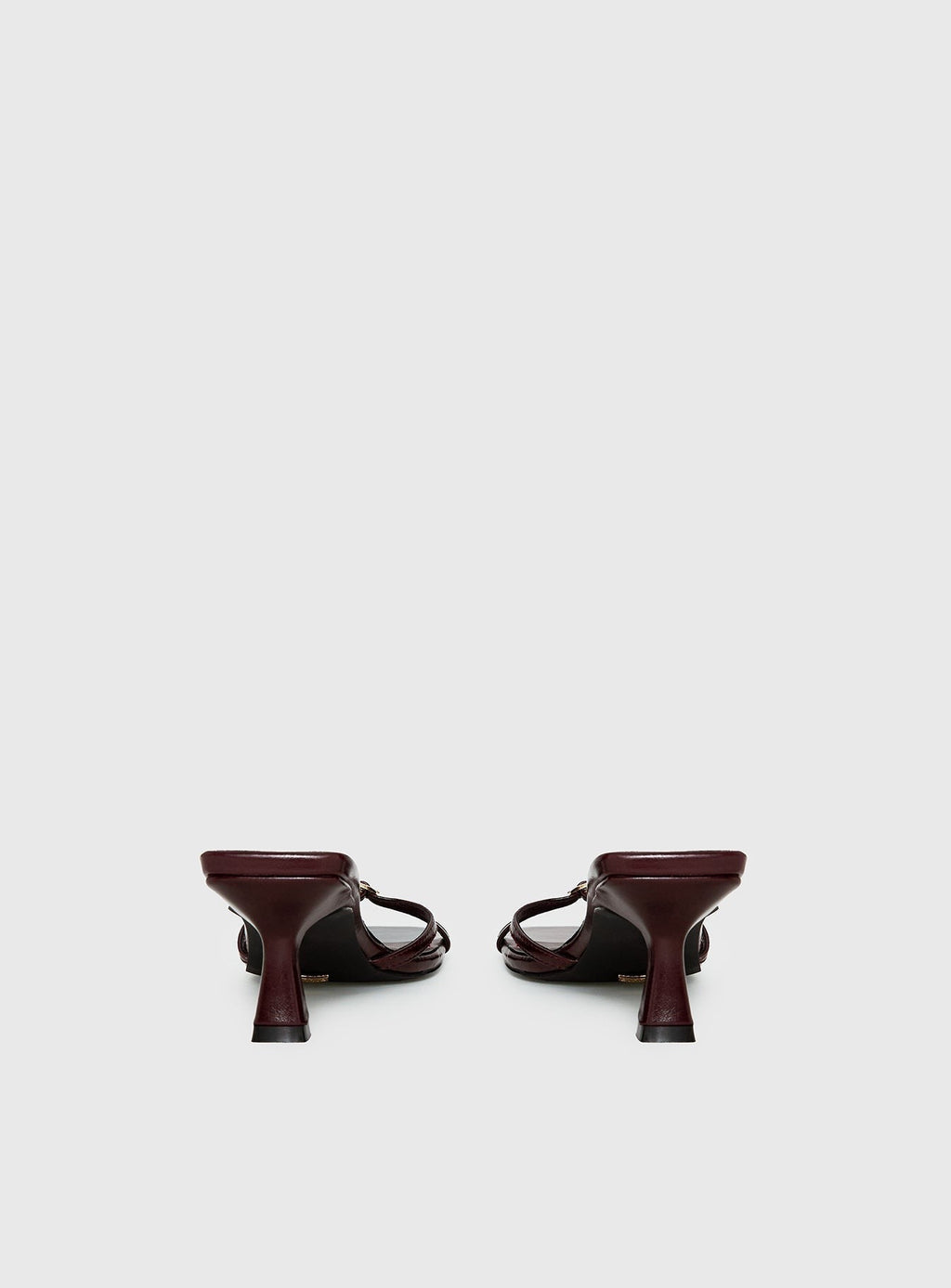 Billini Tesni Buckle Detail Heels Berry Shine