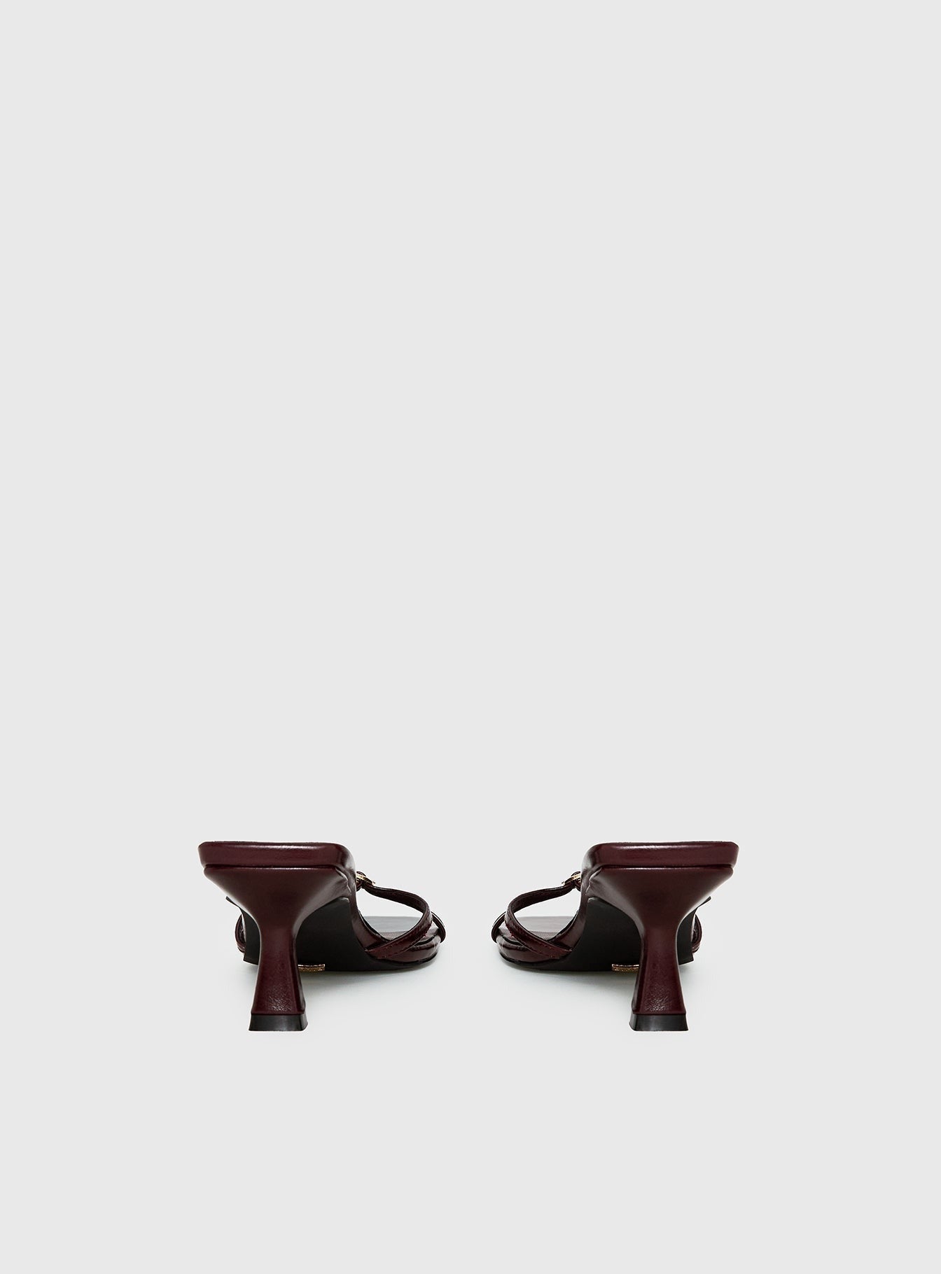 Billini Tesni Buckle Detail Heels Berry Shine