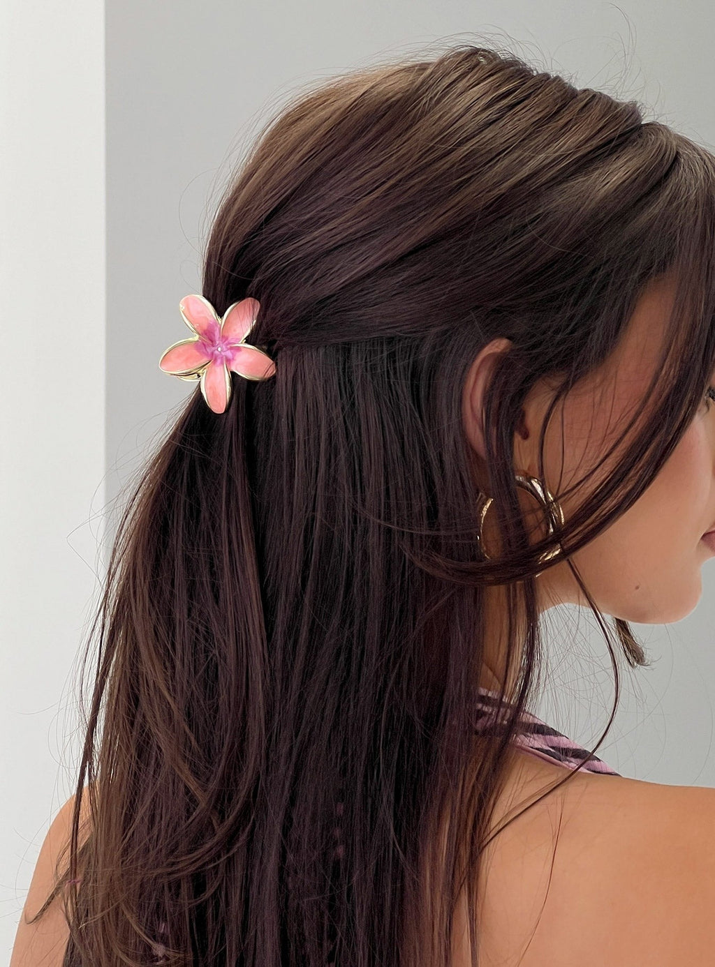 Zerah Flower Hair Clip Pink