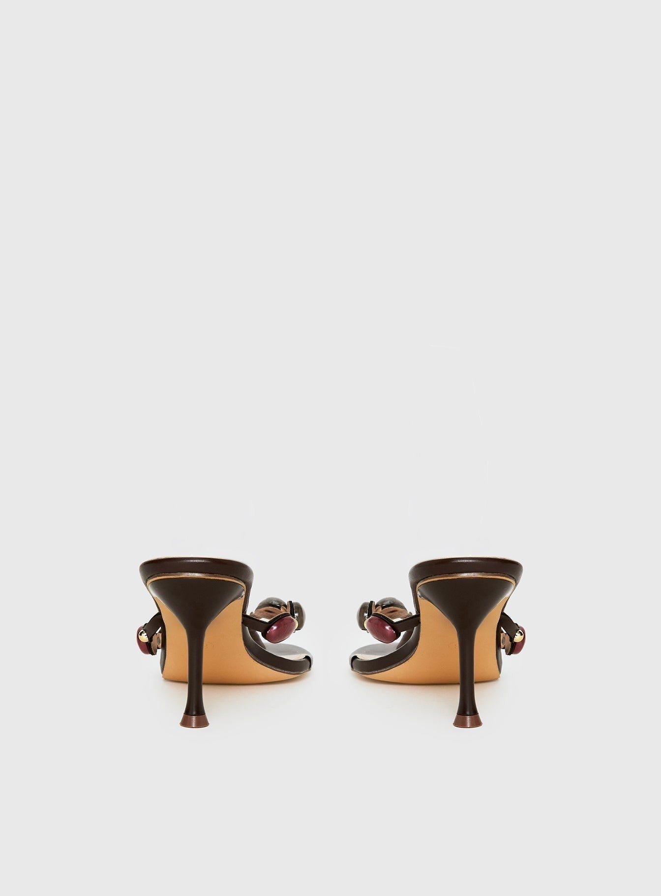 Nina Bead Heels Chocolate