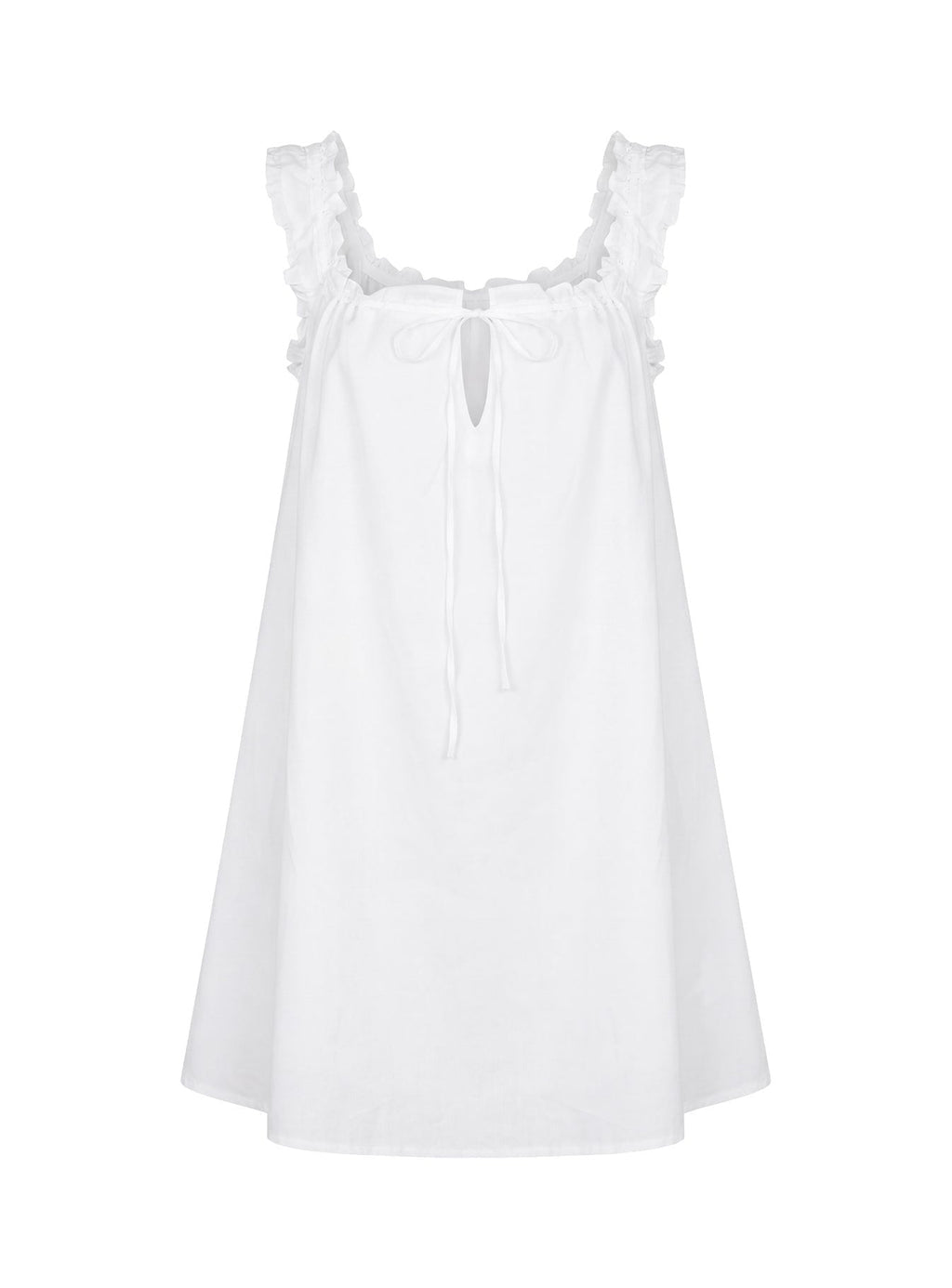 Swing Mini Dress White Tall