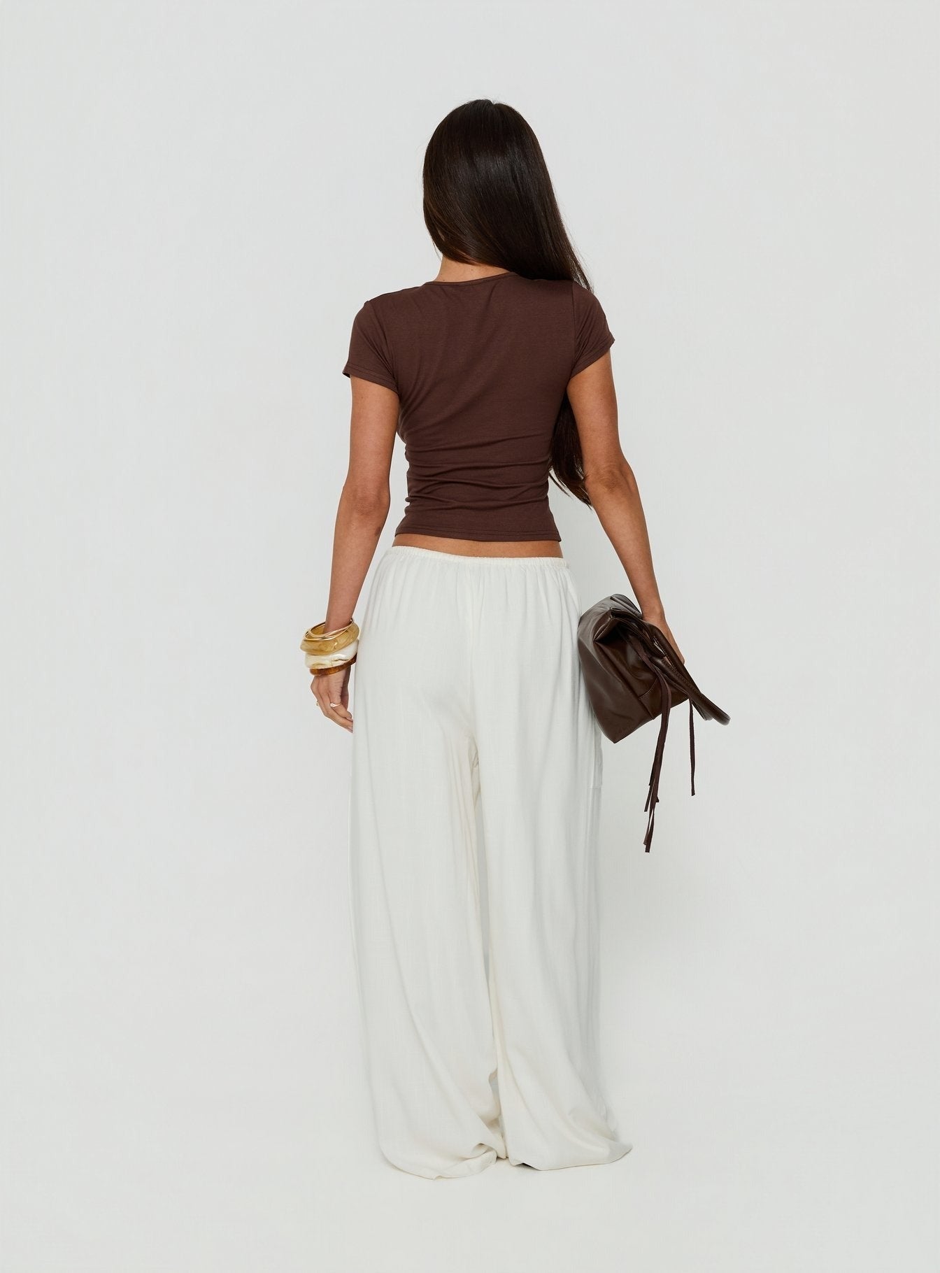 Peacemaker Tie Waist Relaxed Pants Off-White