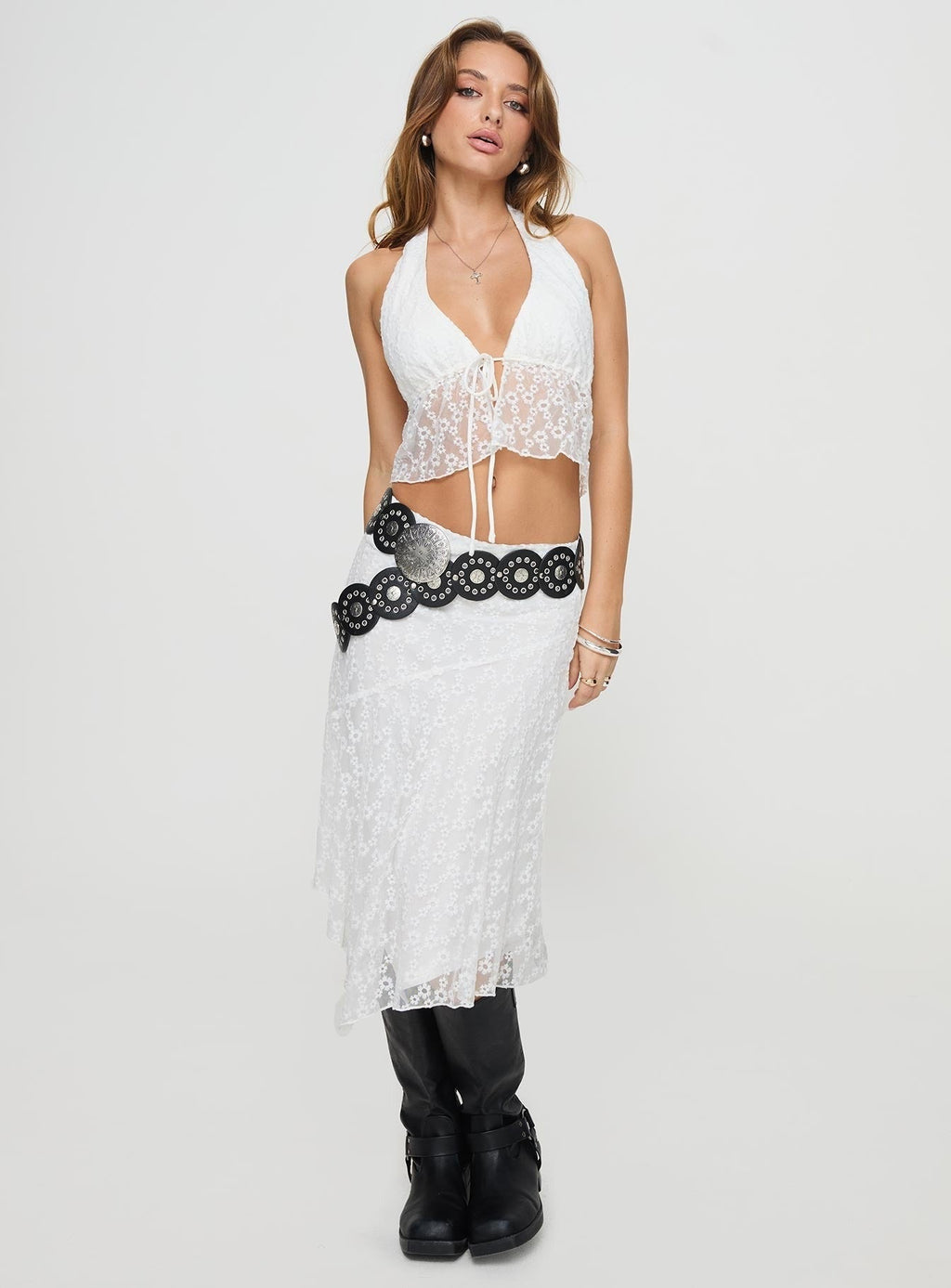 Larina Lace Set White