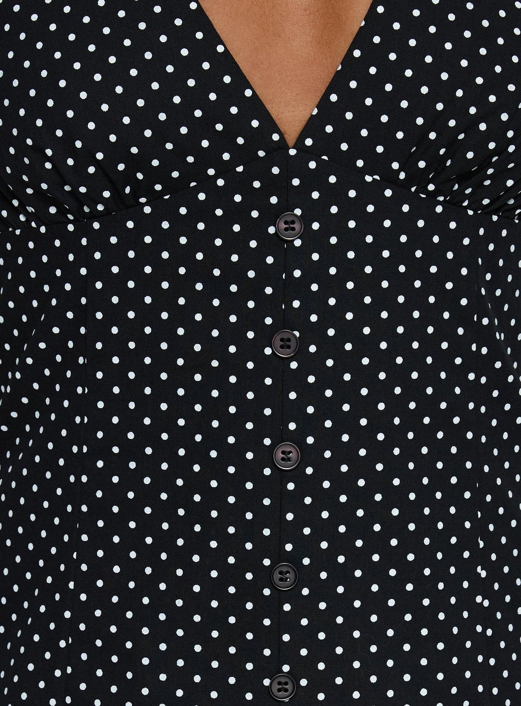 Loveliness Romper Black Polka