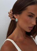 Endellion Hoop Earrings Silver / Turqouise
