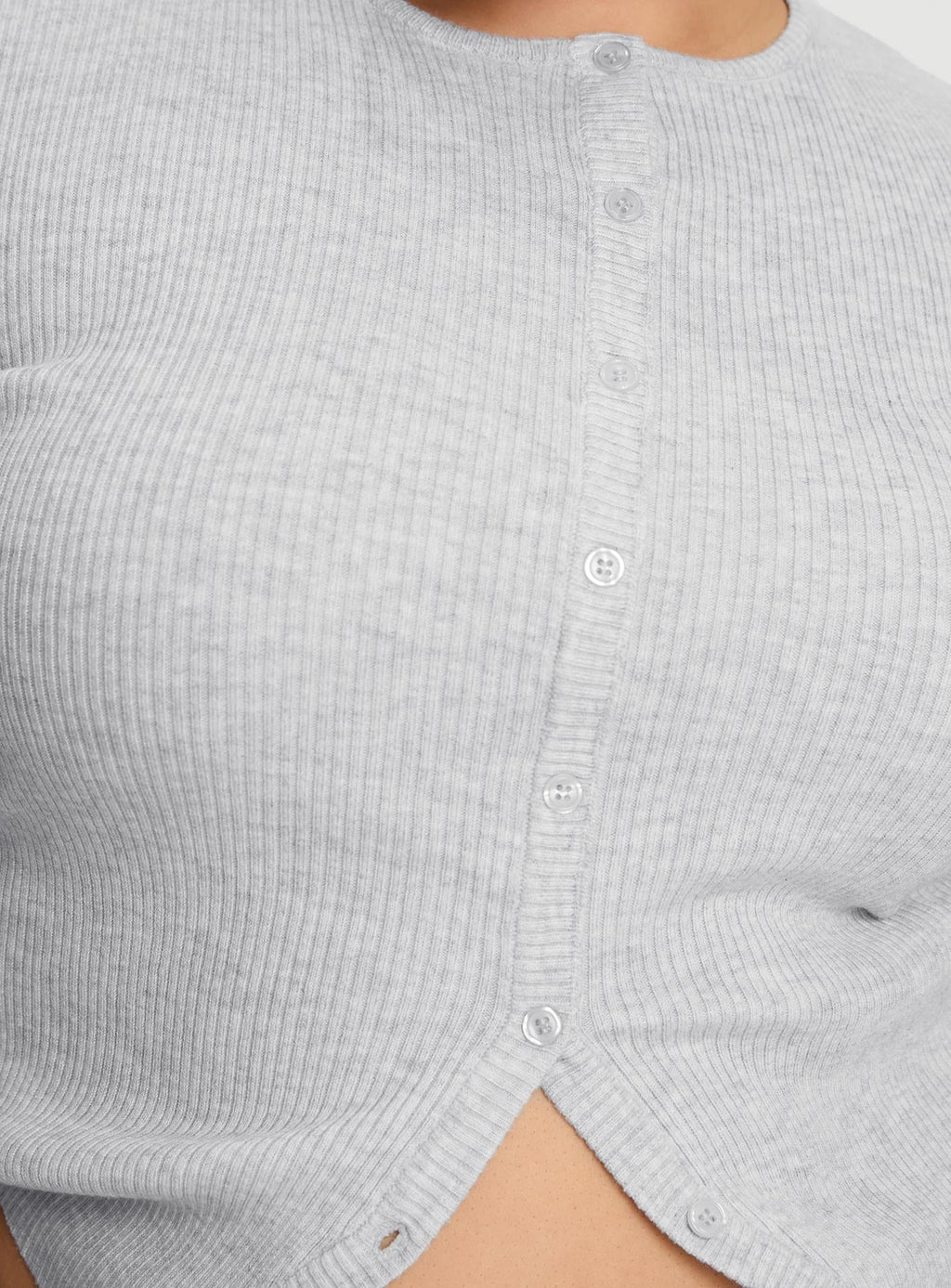 Suzu Knit Top Grey Curve