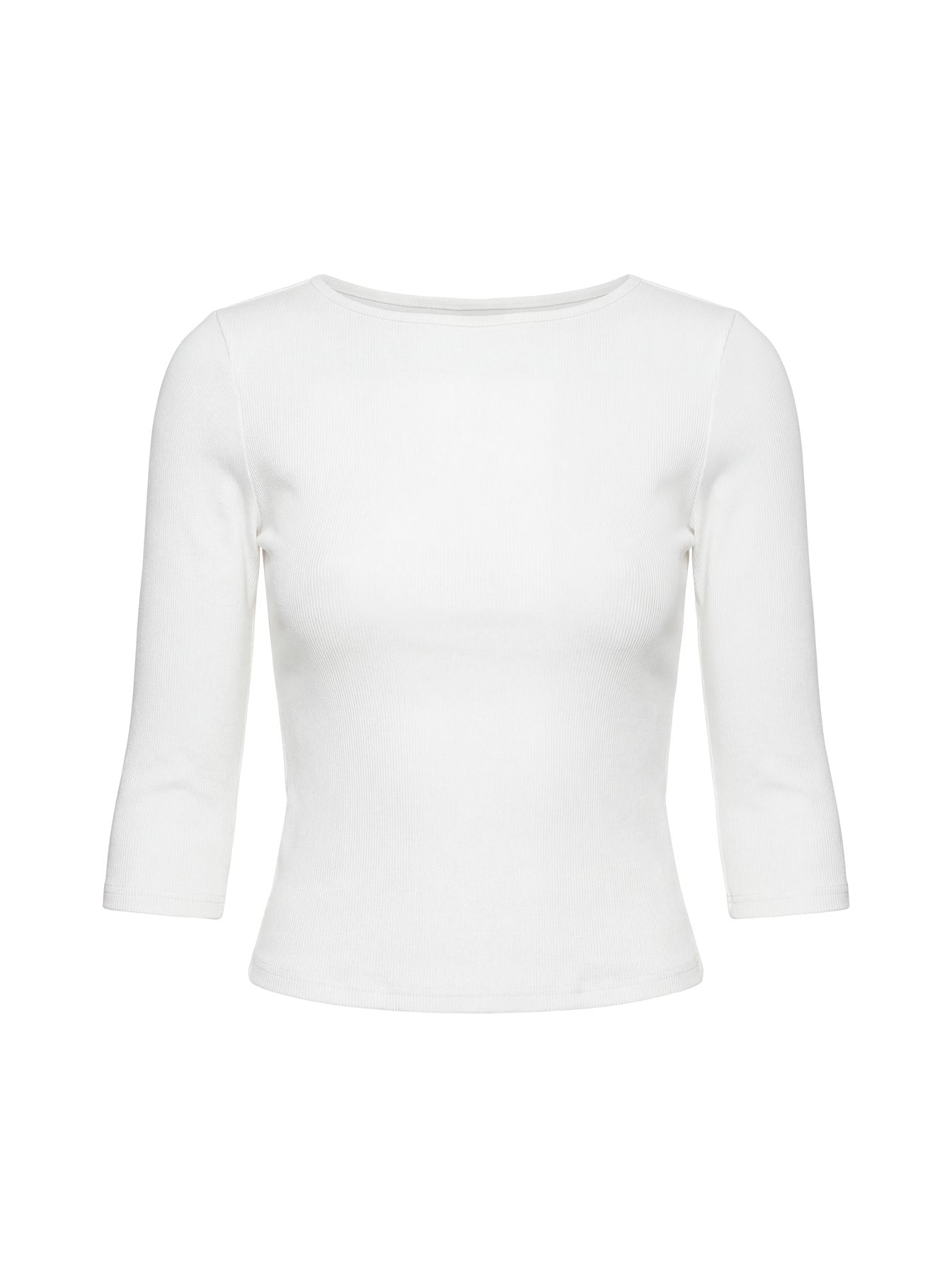 Elaia 3/4 Sleeve Top White