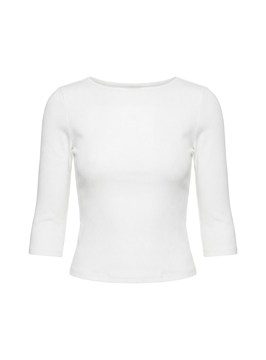 Elaia 3/4 Sleeve Top White