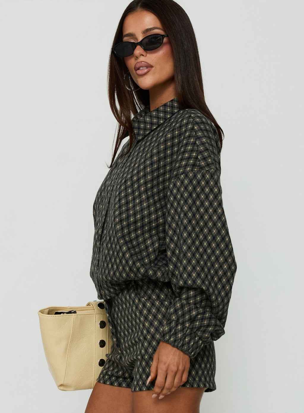 Vanya Collared Jacket Multi Check