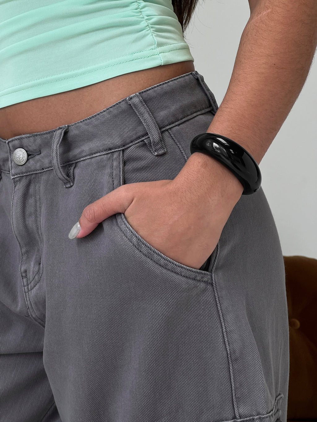 Keera Resin Cuff Black