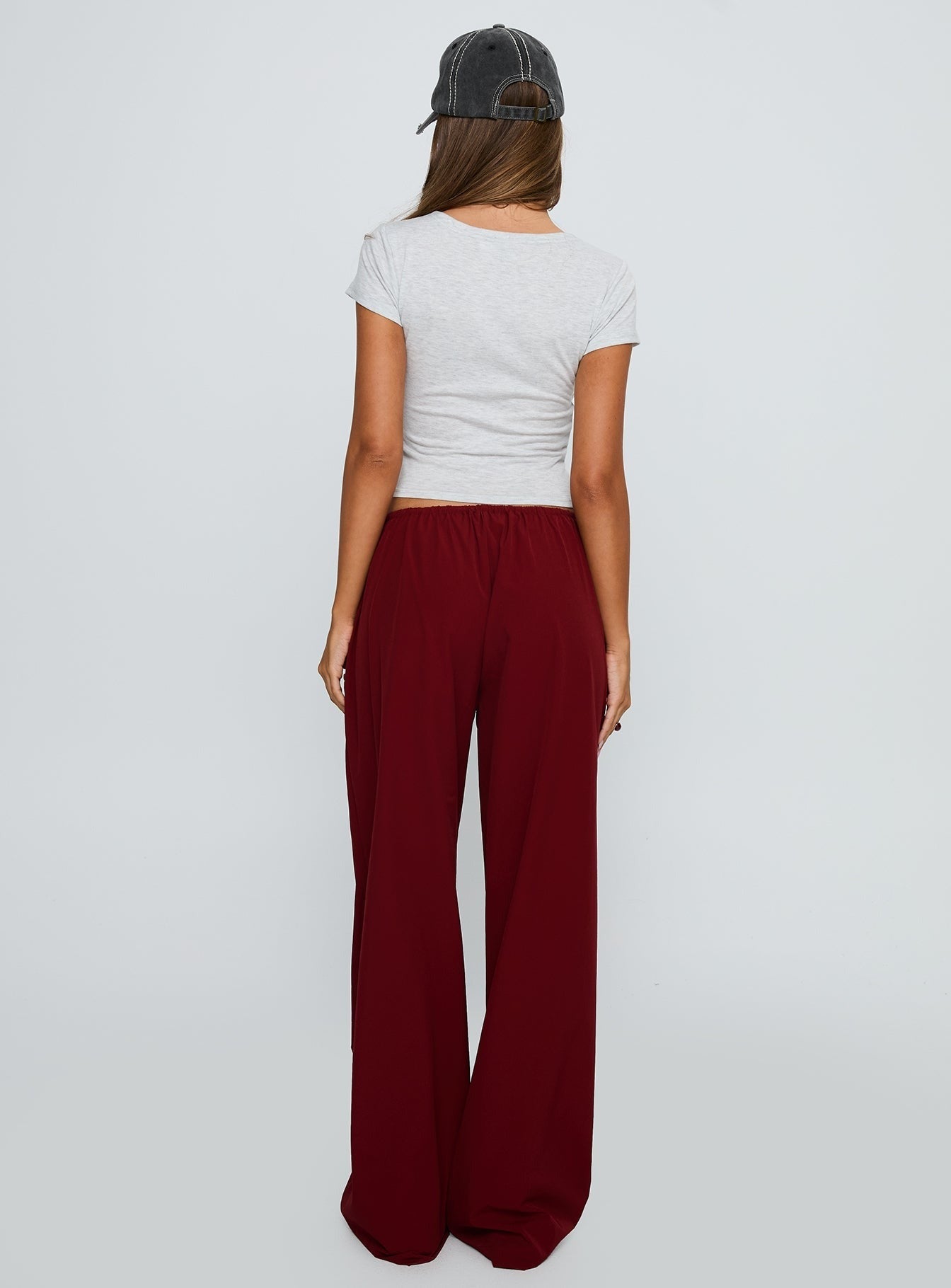 Jubel Wide Leg Pants Red