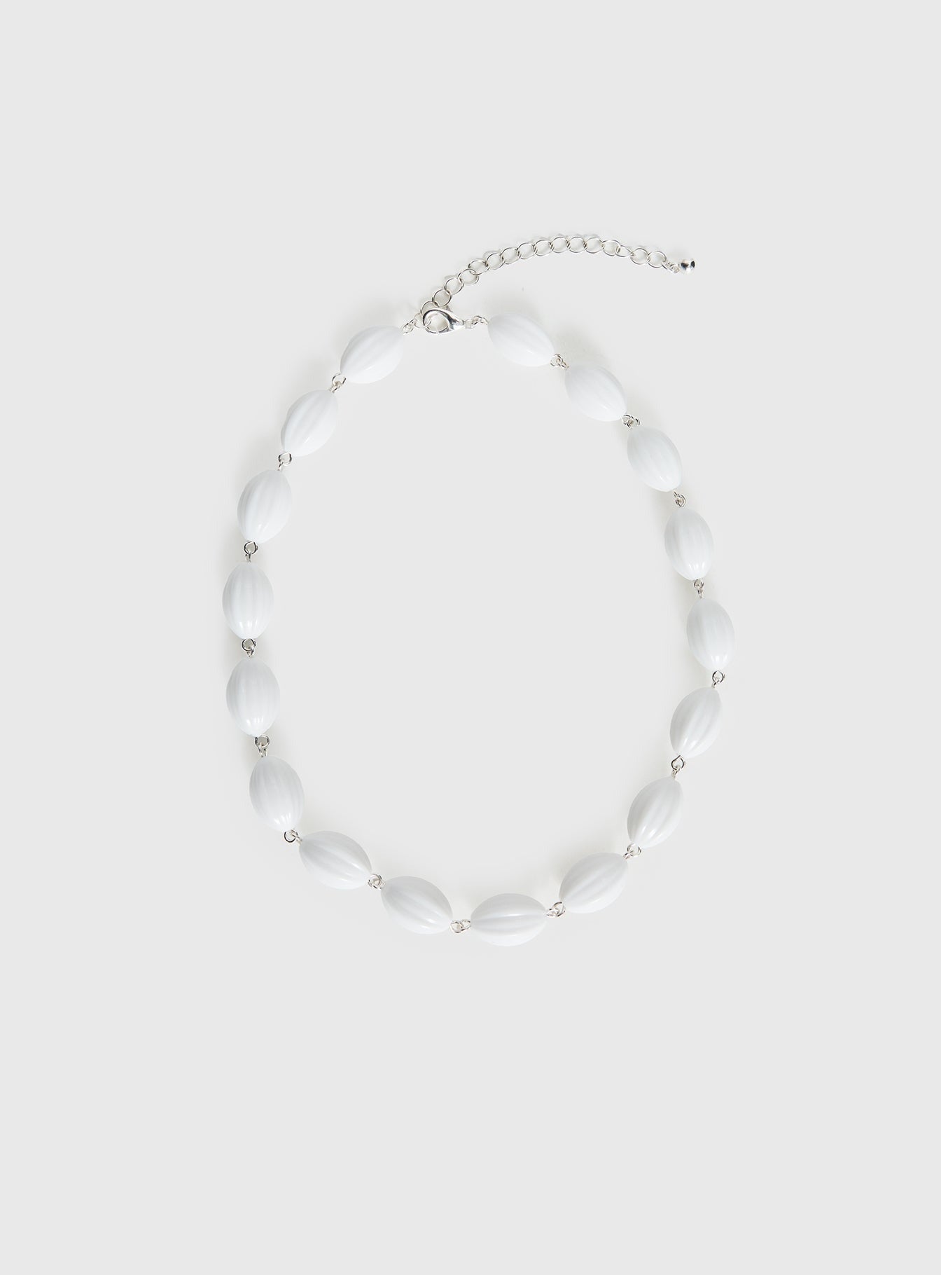 Liviya Beaded Necklace White