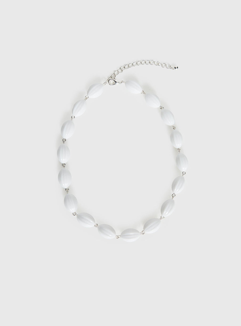 Liviya Beaded Necklace White