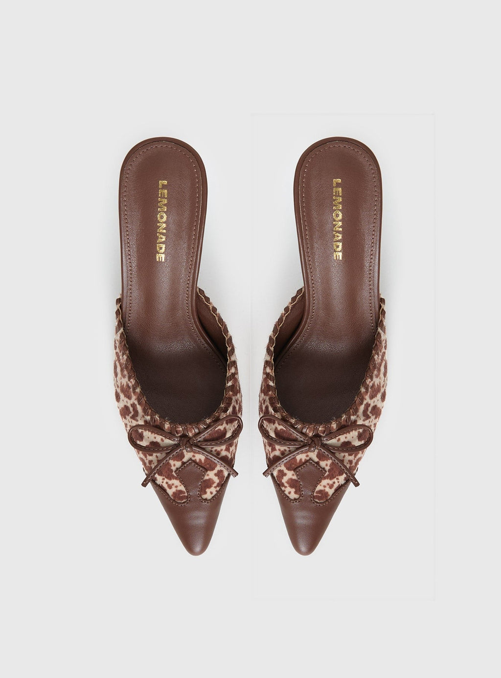 Boardroom Pointed Toe Heels Caramel Cow