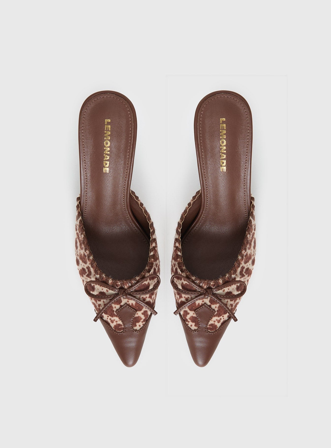 Boardroom Pointed Toe Heels Caramel Cow