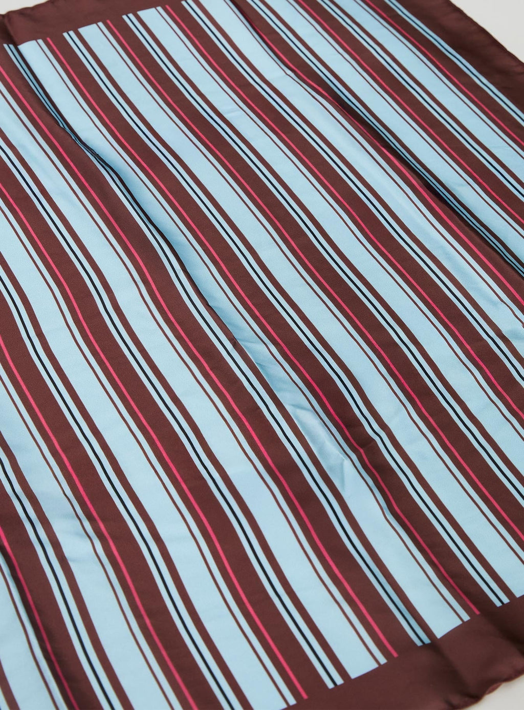Hyacinthe Scarf Brown / Blue Stripe