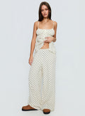 Cassini Set White Polka