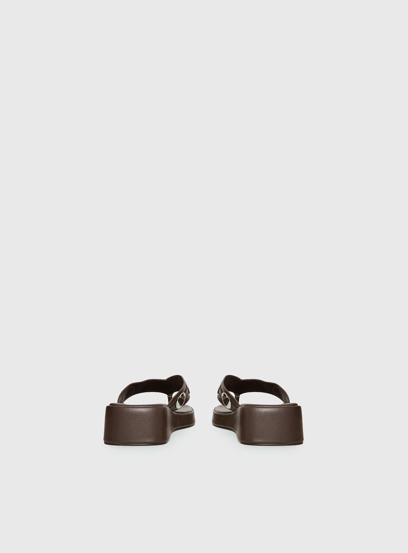 Paislee Stud Detail Sandals Brown
