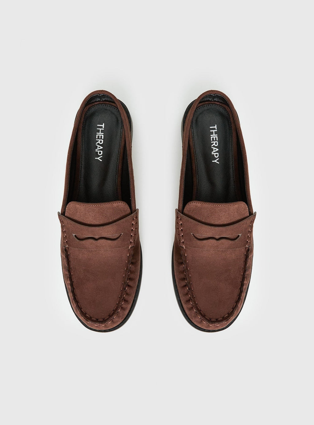Therapy Atticus Faux Suede Slip On Loafer Brown