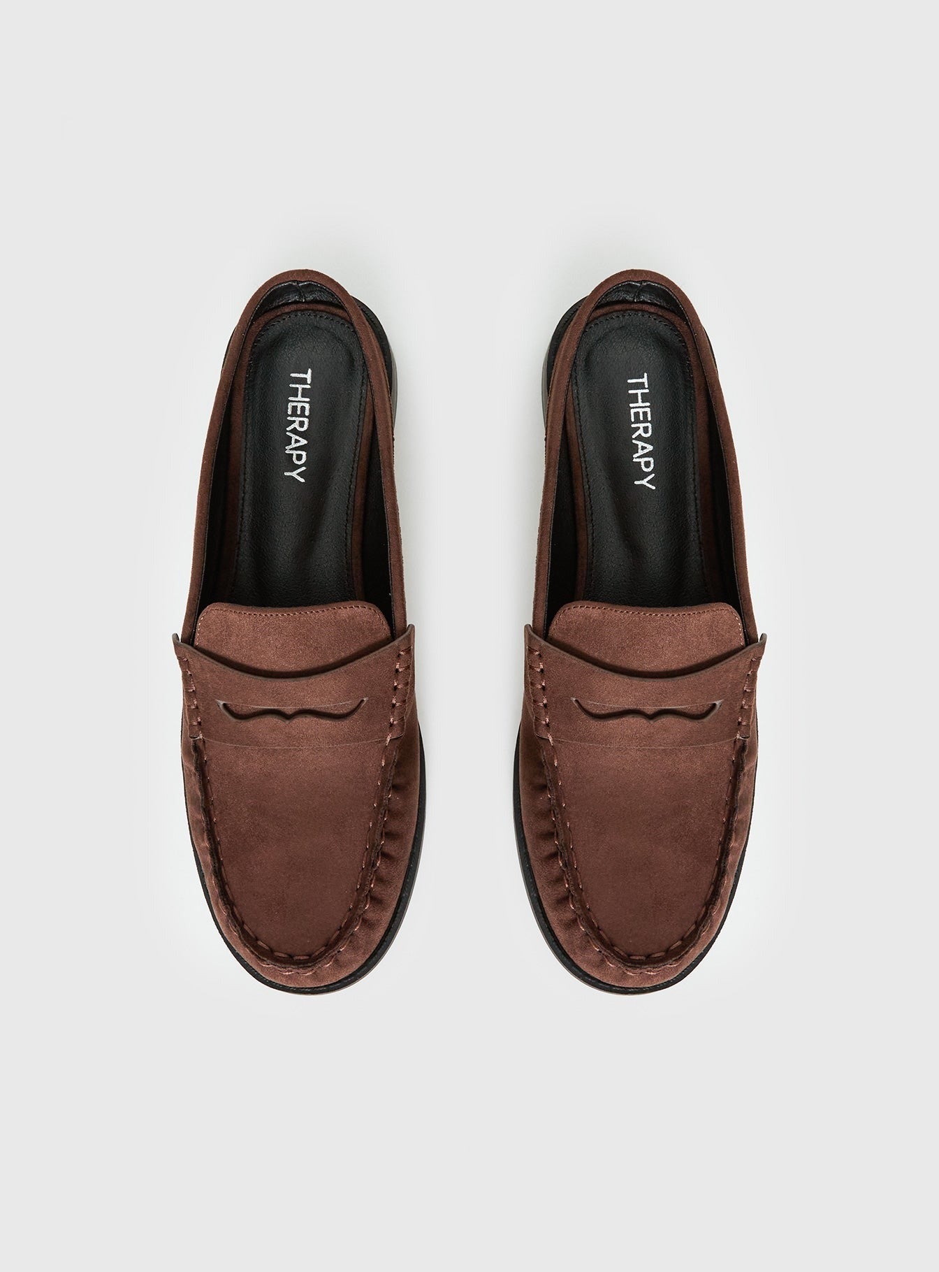 Therapy Atticus Faux Suede Slip On Loafer Brown