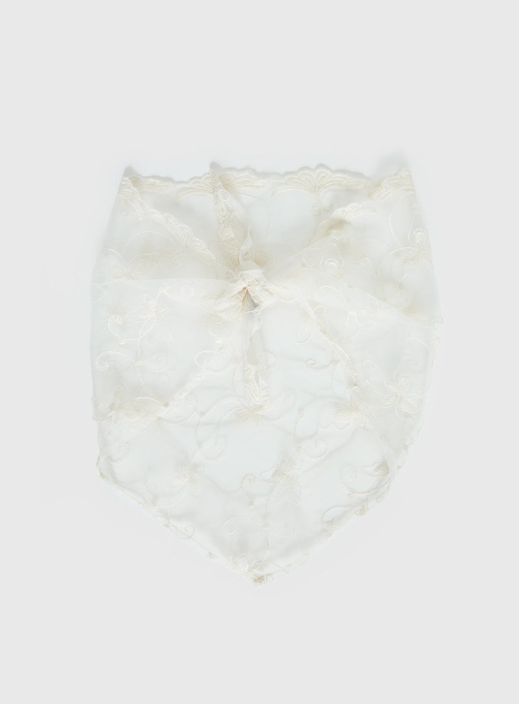 Brigette Lace Bandana White