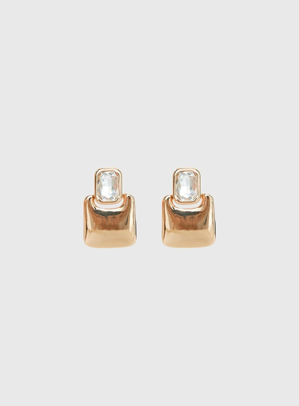 Luminary Diamante Detail Earrings Gold