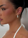 Elevara Hoop Earrings Silver