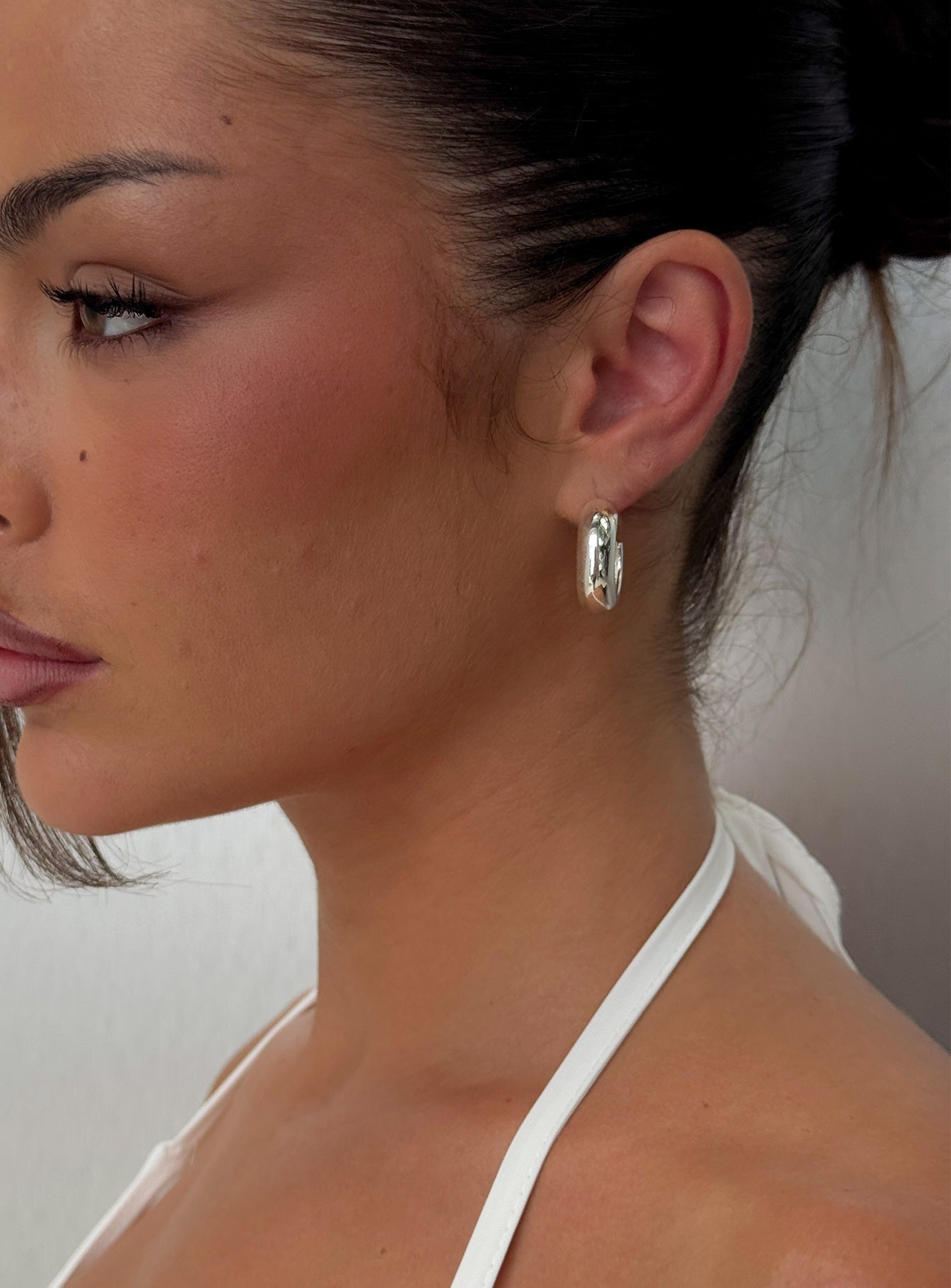 Elevara Hoop Earrings Silver
